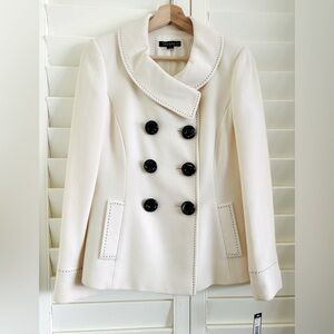 Classy double breasted Tahari coat.